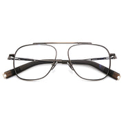 Adjustable Nose Pads Aviator Eyeglasses, Secure Fit for All-Day Wear