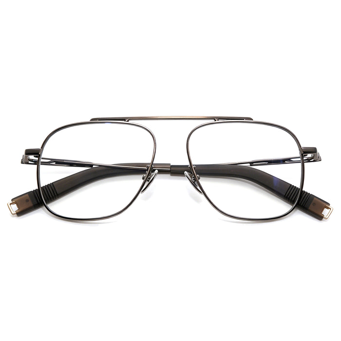 Adjustable Nose Pads Aviator Eyeglasses, Secure Fit for All-Day Wear