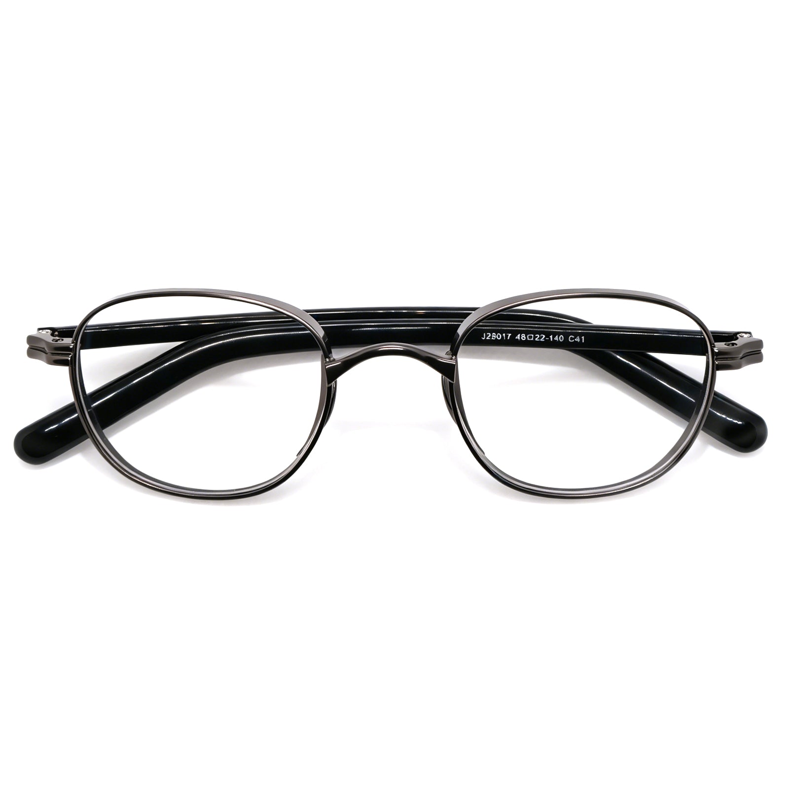 Office-Friendly Black Oval Glasses, Sleek & Professional