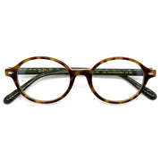 Intellectual Black Oval Acetate Eyeglasses, Classic Retro Academic Style