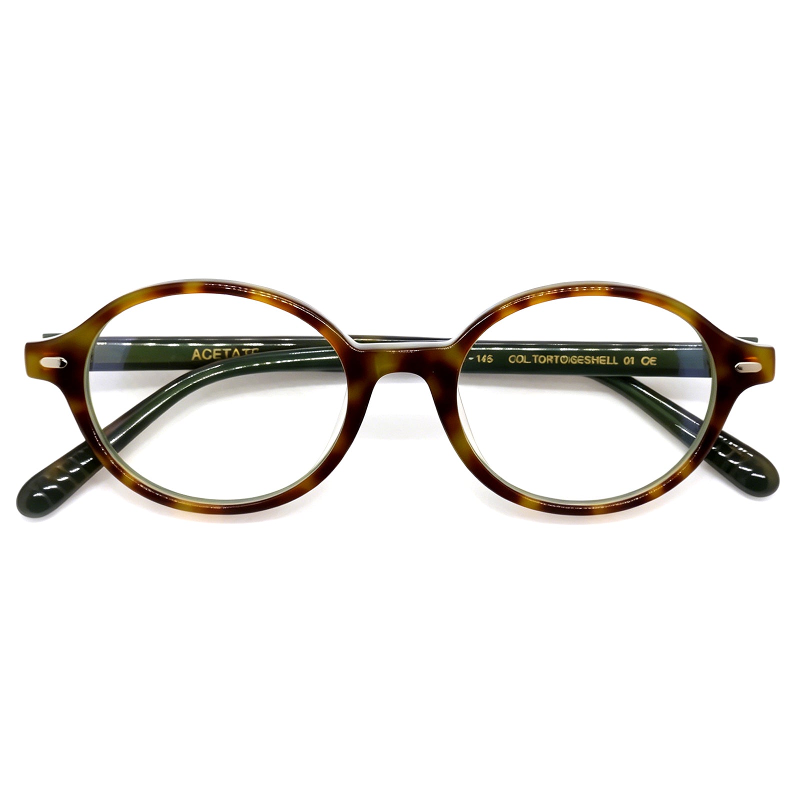 Intellectual Black Oval Acetate Eyeglasses, Classic Retro Academic Style