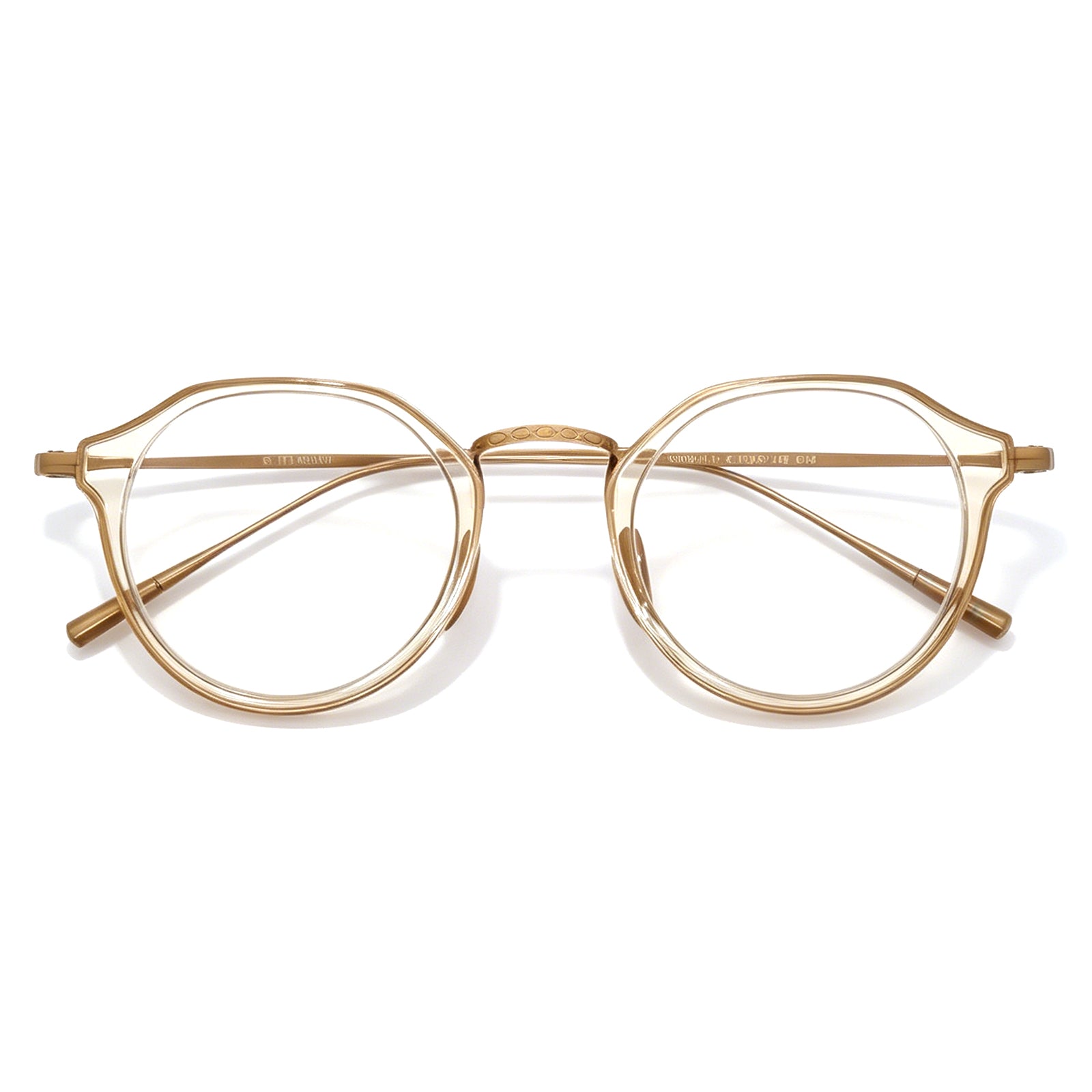 Timeless Round Eyeglasses, Black Acetate with Gunmetal Details, Office & Casual