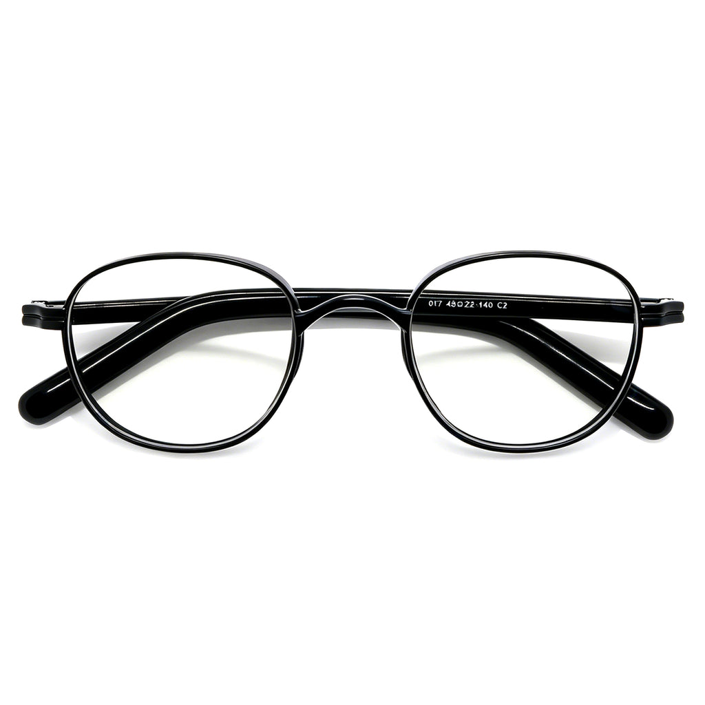 Office-Friendly Black Oval Glasses, Sleek & Professional