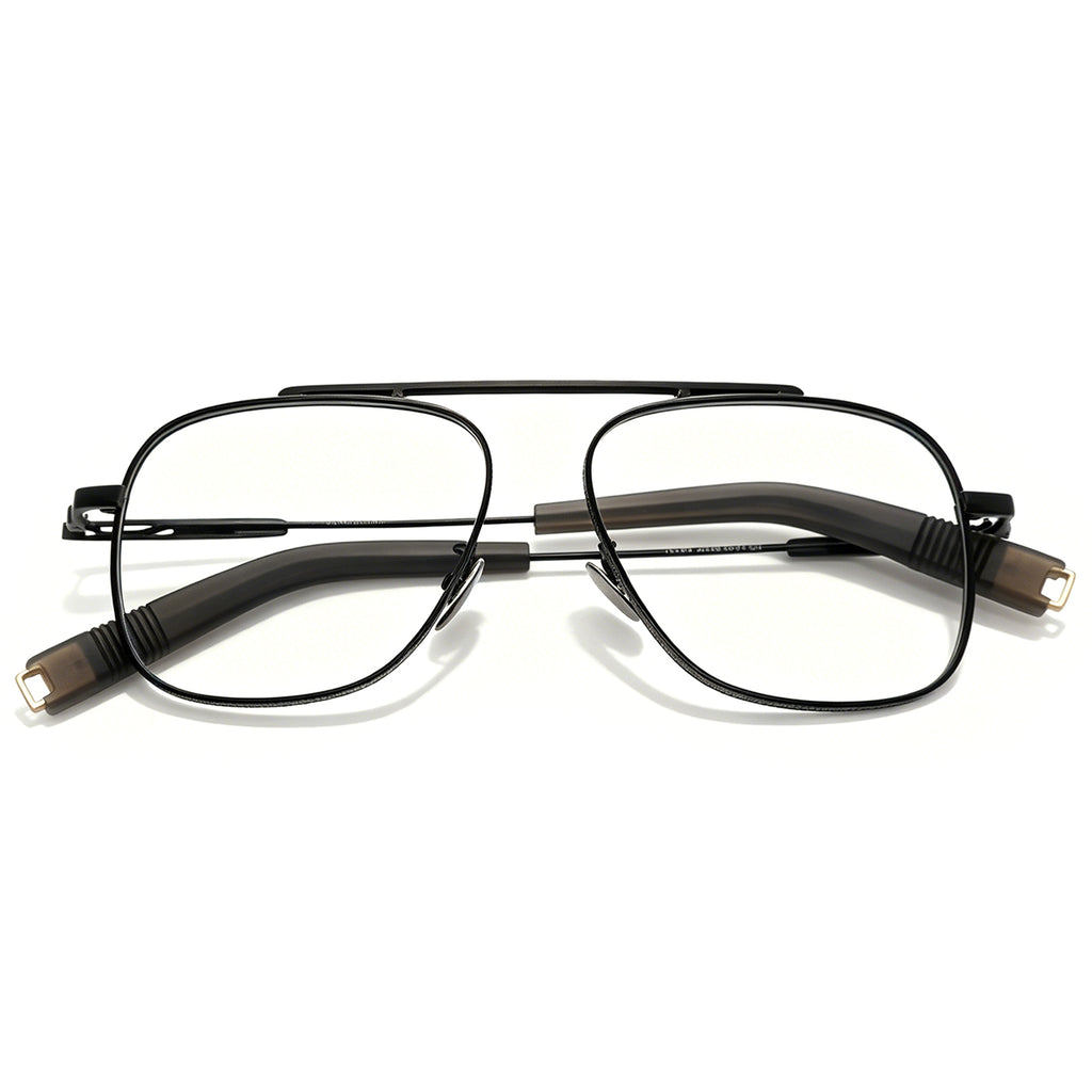 Adjustable Nose Pads Aviator Eyeglasses, Secure Fit for All-Day Wear