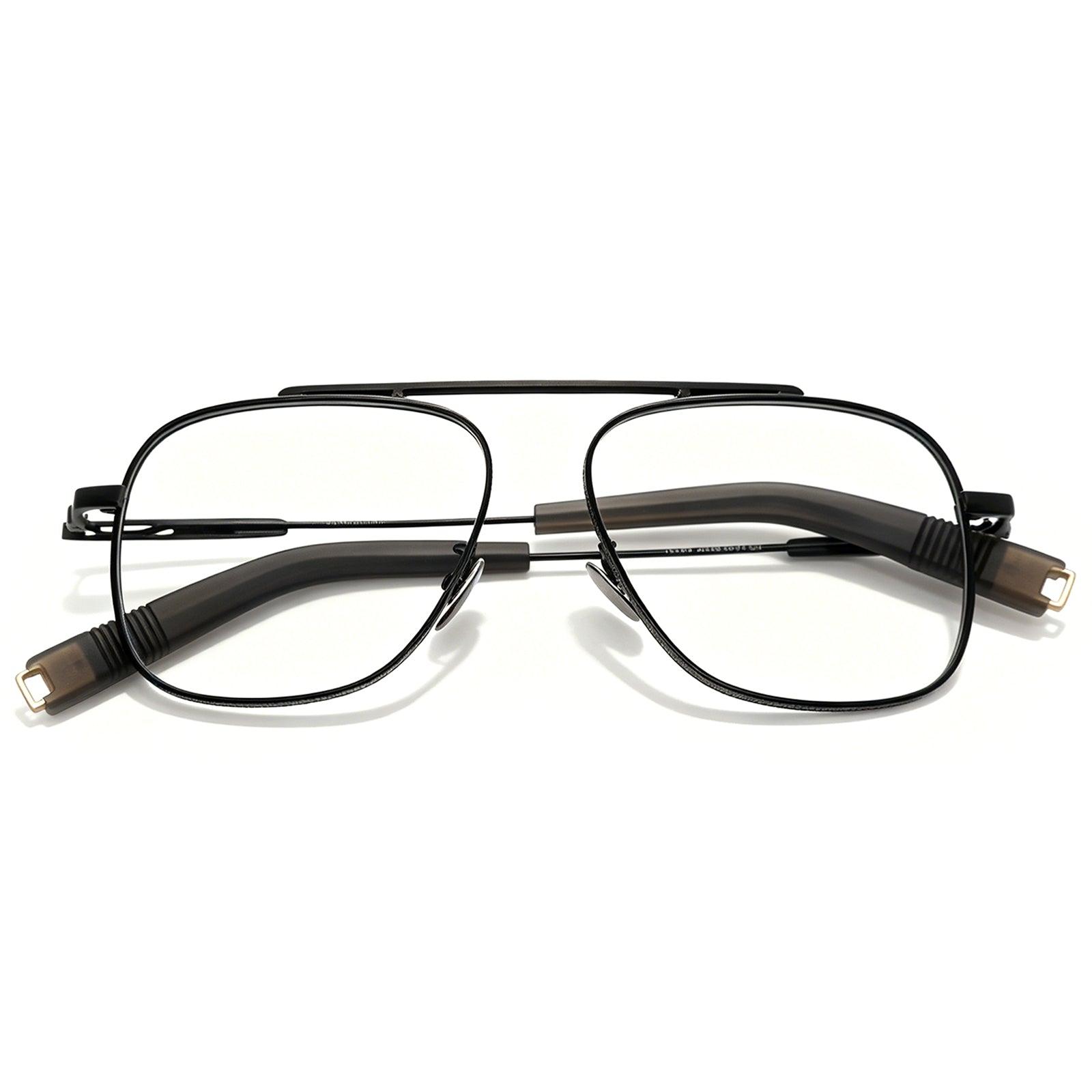 Adjustable Nose Pads Aviator Eyeglasses, Secure Fit for All-Day Wear