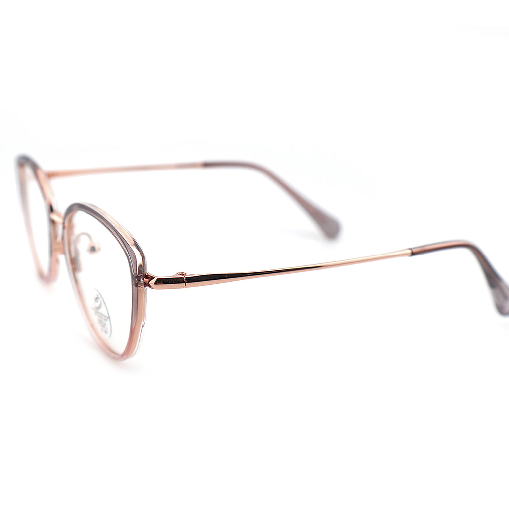 Women’s Retro Cat-Eye Computer Glasses, Silver Accent