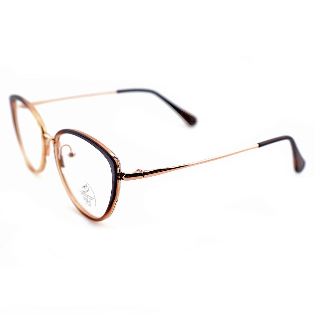 Women’s Retro Cat-Eye Computer Glasses, Silver Accent