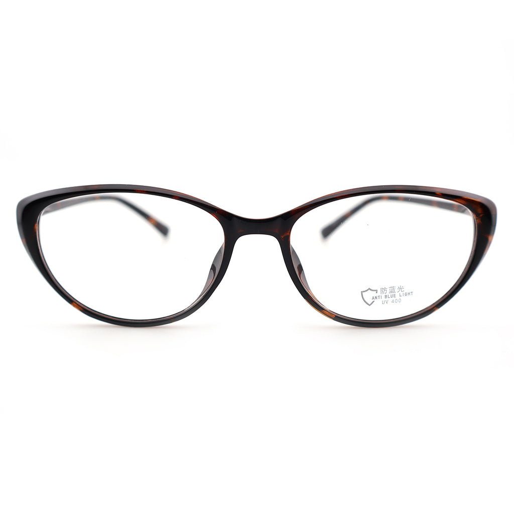 Women’s Retro Tortoise Oval Computer Glasses