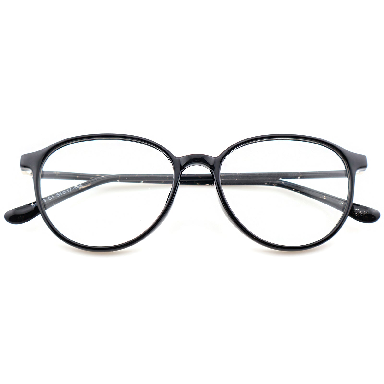 Unisex Round Large Frame Anti Blue Light Prescription Eyeglasses, Free Shipping on Orders Over $69