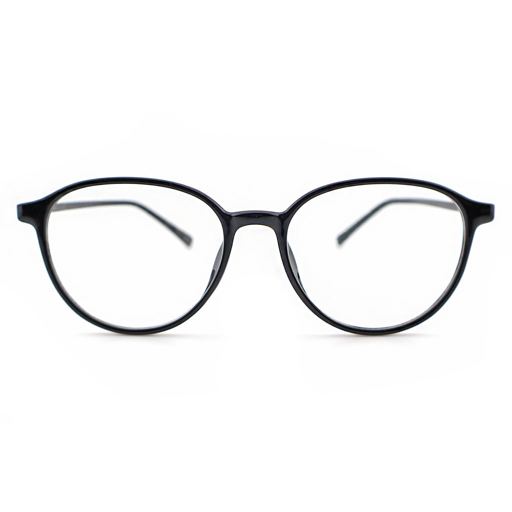 Unisex Round Large Frame Anti Blue Light Prescription Eyeglasses, Free Shipping on Orders Over $69