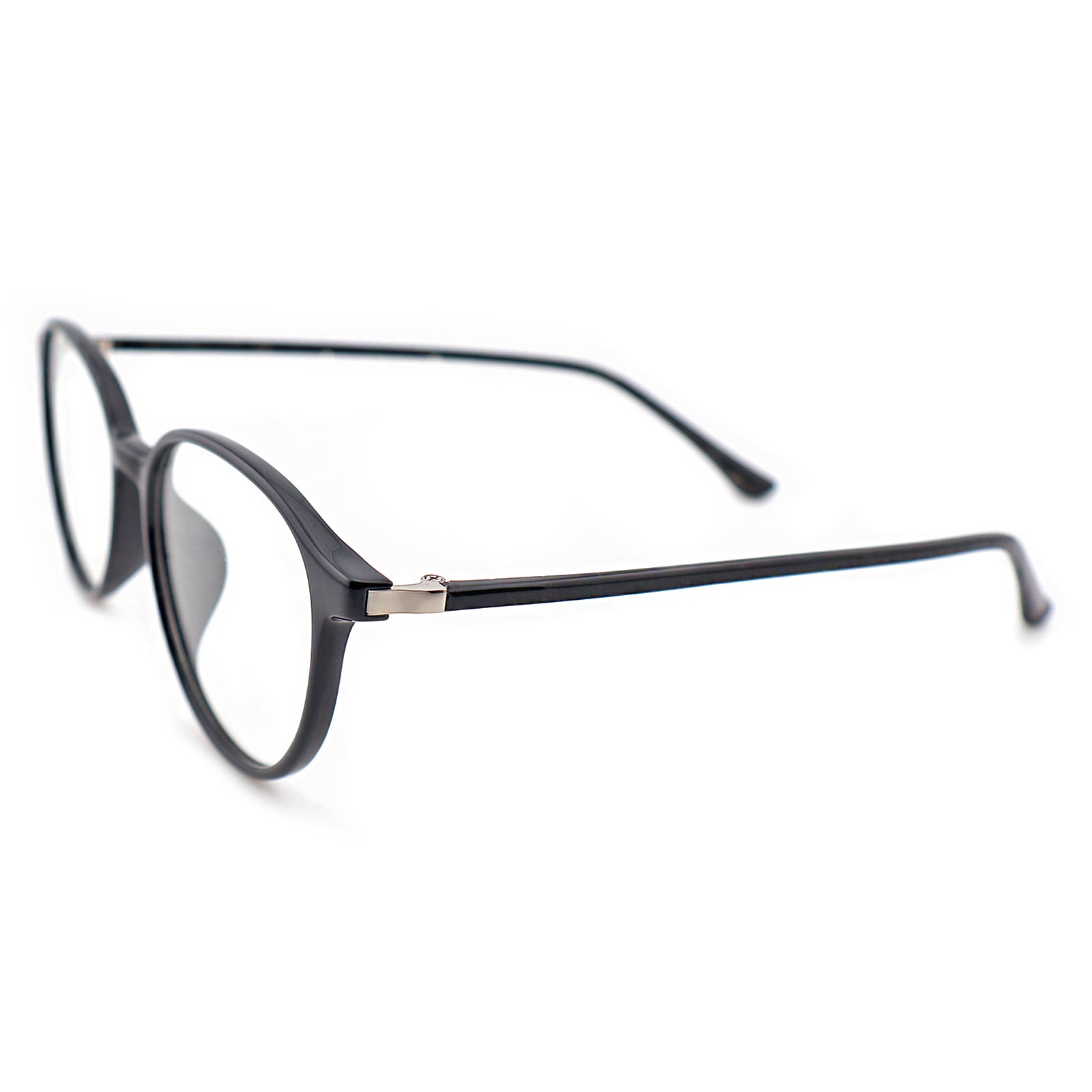 Unisex Round Large Frame Anti Blue Light Prescription Eyeglasses, Free Shipping on Orders Over $69
