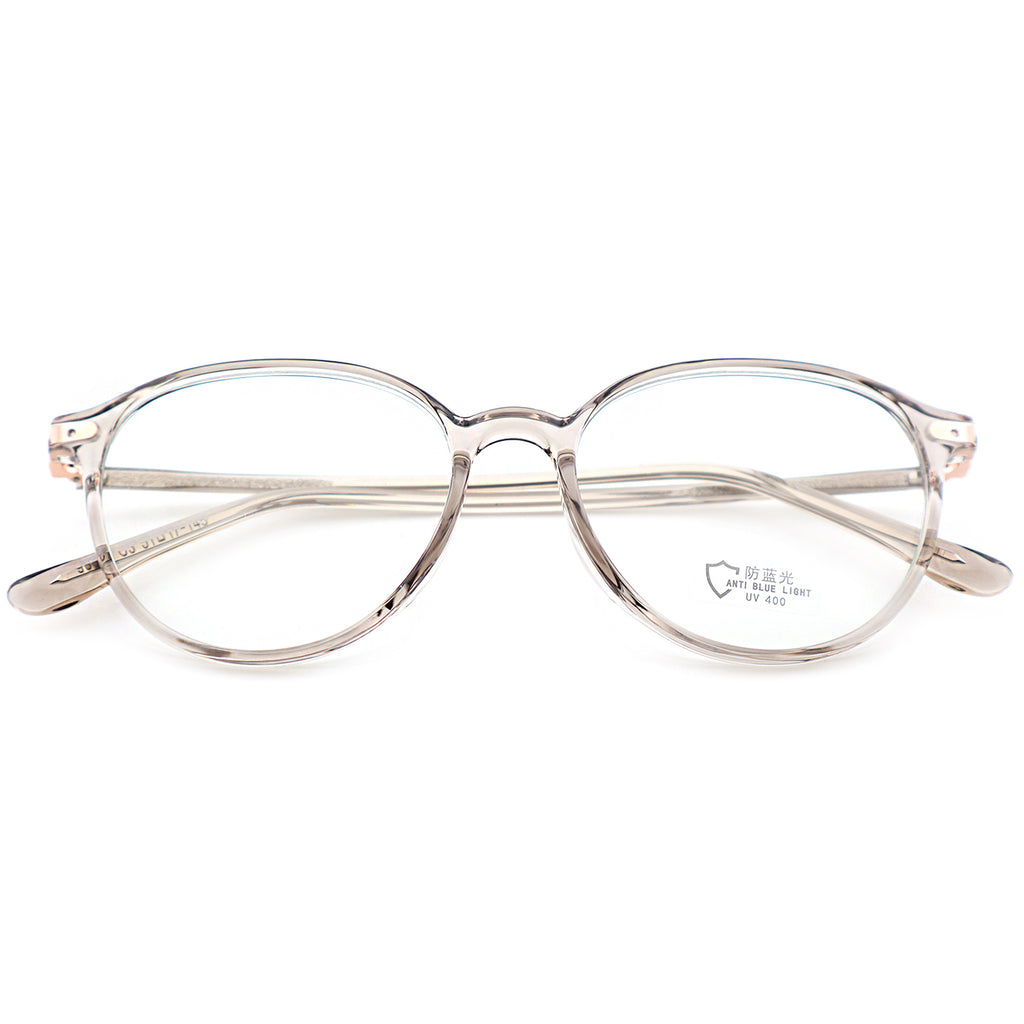 Minimalist Black Round Anti-Glare Eyewear