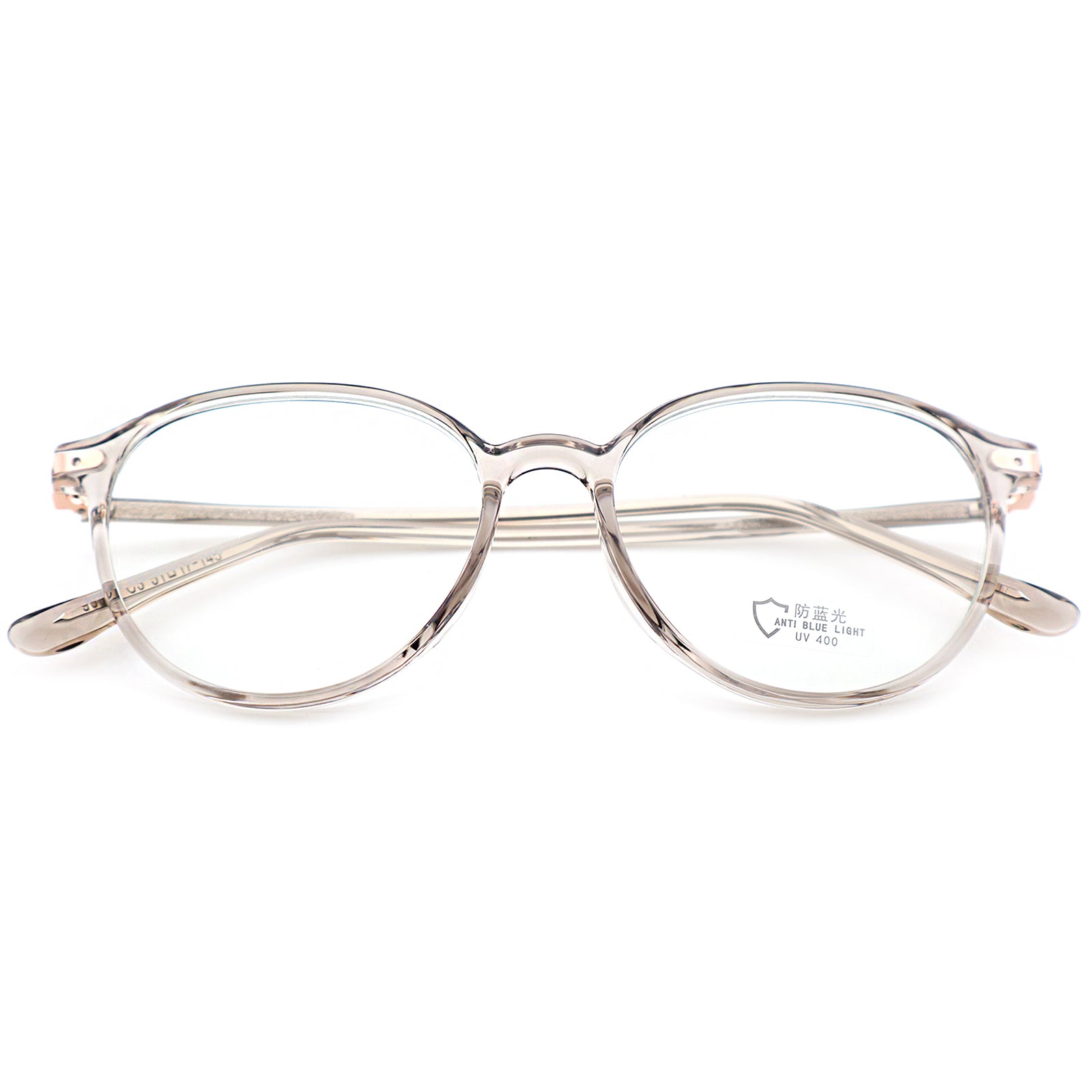 Minimalist Black Round Anti-Glare Eyewear