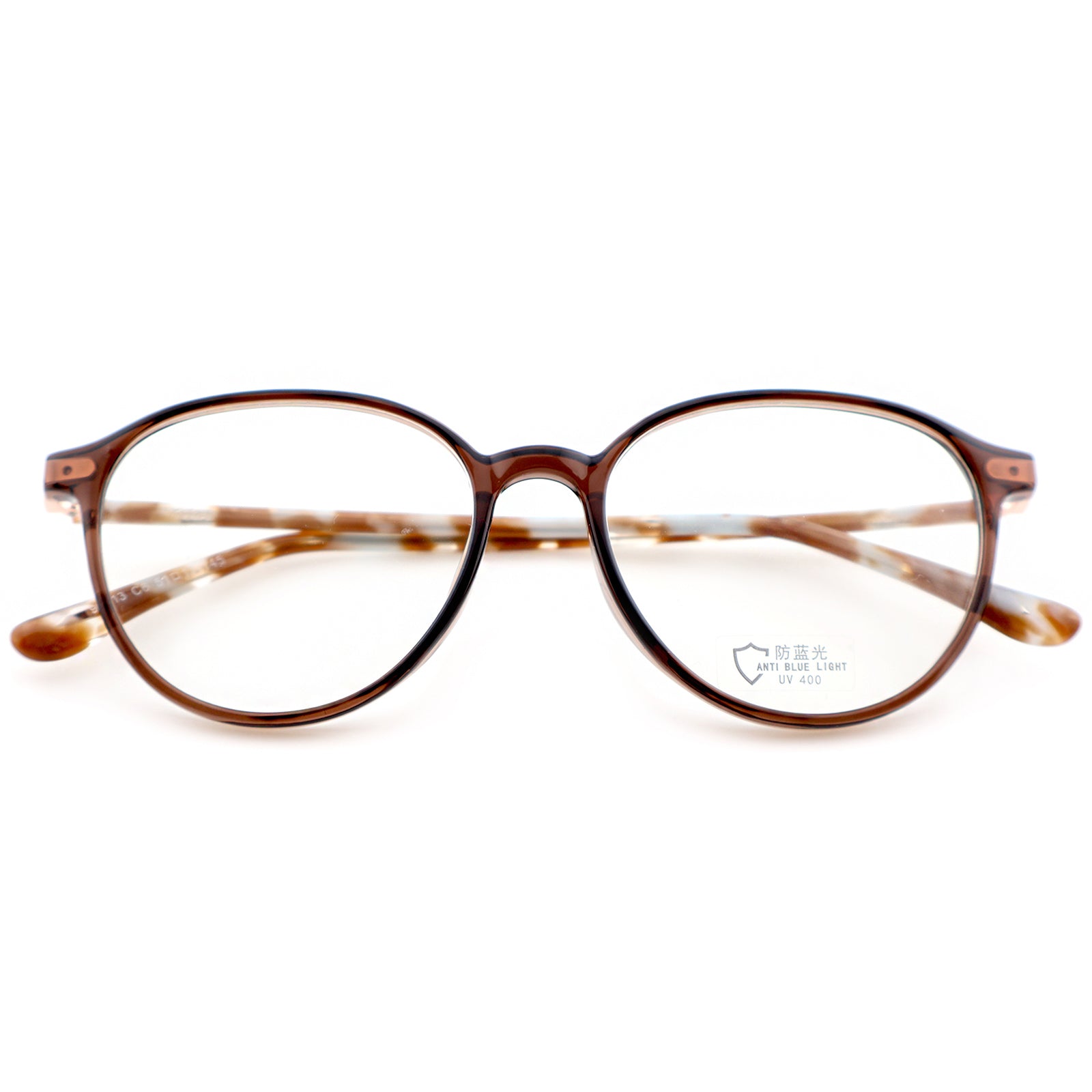 Minimalist Black Round Anti-Glare Eyewear