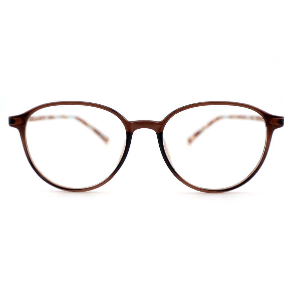 Unisex Round Large Frame Anti Blue Light Prescription Eyeglasses, Free Shipping on Orders Over $69