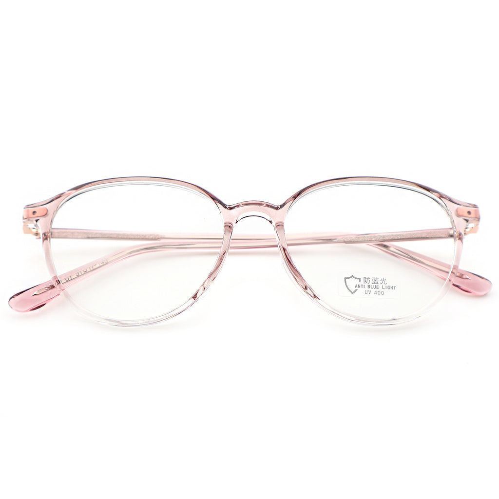 Minimalist Black Round Anti-Glare Eyewear