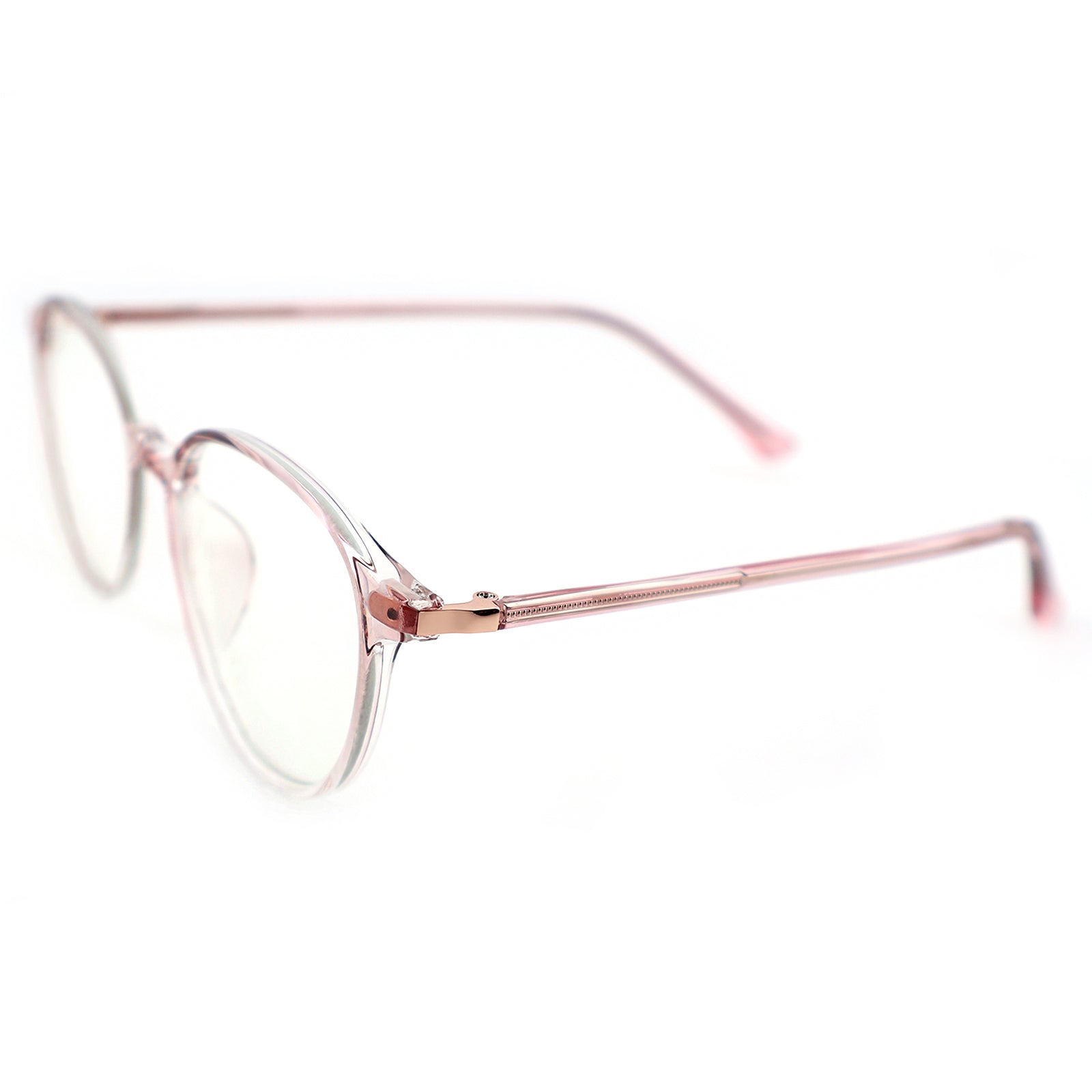 Unisex Round Large Frame Anti Blue Light Prescription Eyeglasses, Free Shipping on Orders Over $69