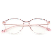 Unisex Round Large Frame Anti Blue Light Prescription Eyeglasses, Free Shipping on Orders Over $69