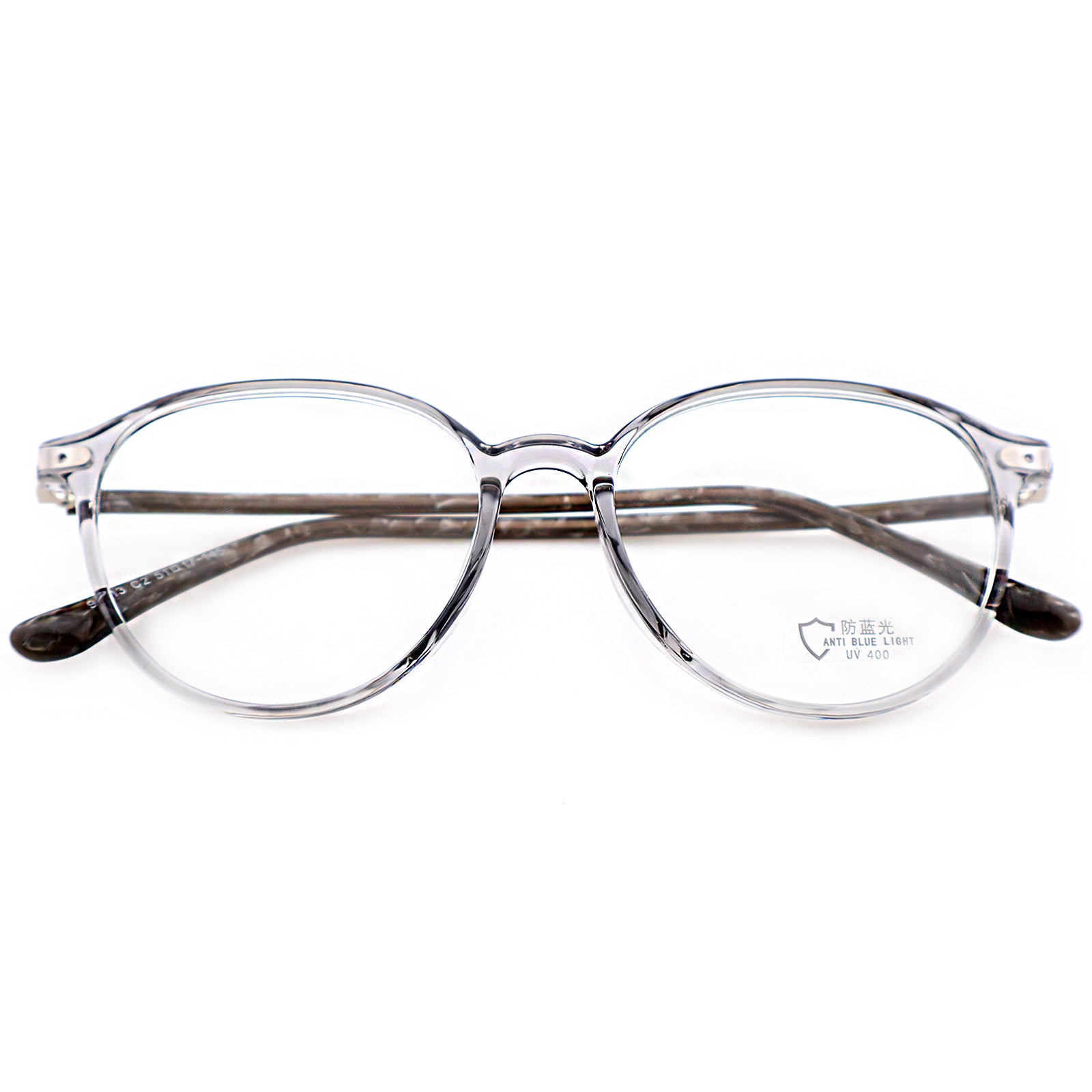 Minimalist Black Round Anti-Glare Eyewear