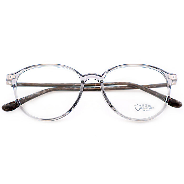 Minimalist Black Round Anti-Glare Eyewear