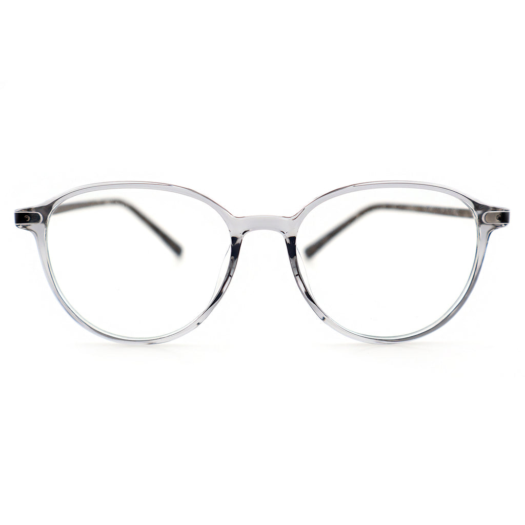 Unisex Round Large Frame Anti Blue Light Prescription Eyeglasses, Free Shipping on Orders Over $69