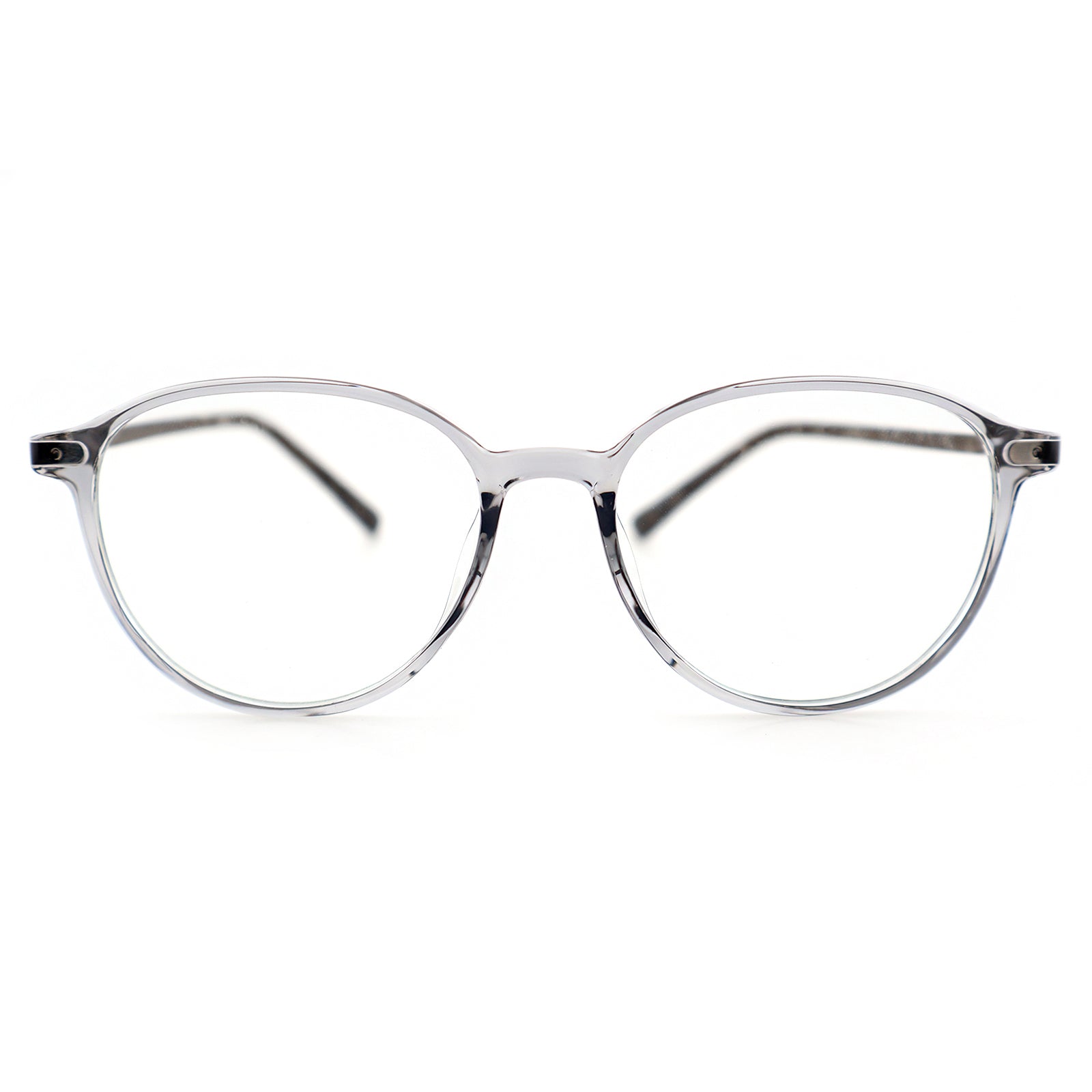 Unisex Round Large Frame Anti Blue Light Prescription Eyeglasses, Free Shipping on Orders Over $69