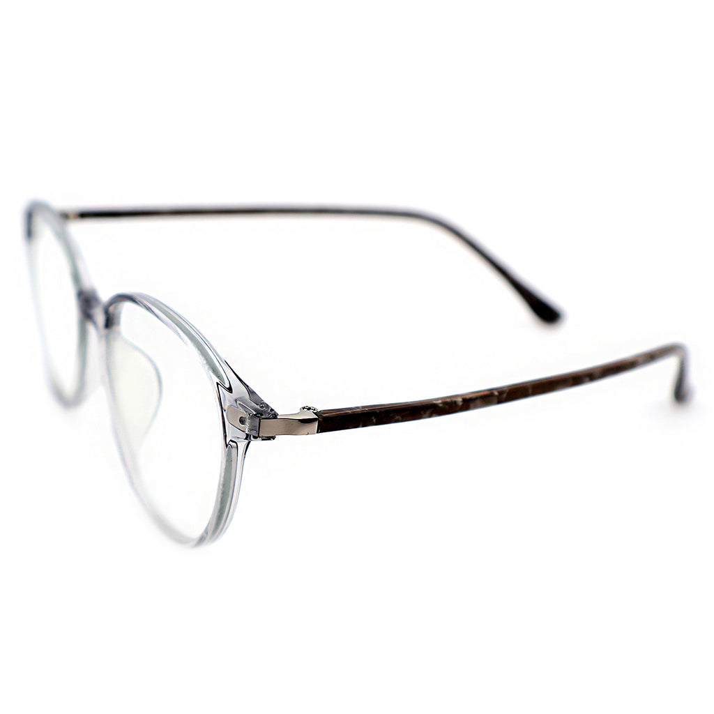 Unisex Round Large Frame Anti Blue Light Prescription Eyeglasses, Free Shipping on Orders Over $69