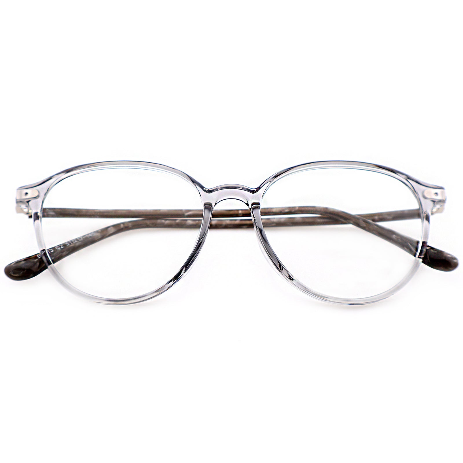 Unisex Round Large Frame Anti Blue Light Prescription Eyeglasses, Free Shipping on Orders Over $69