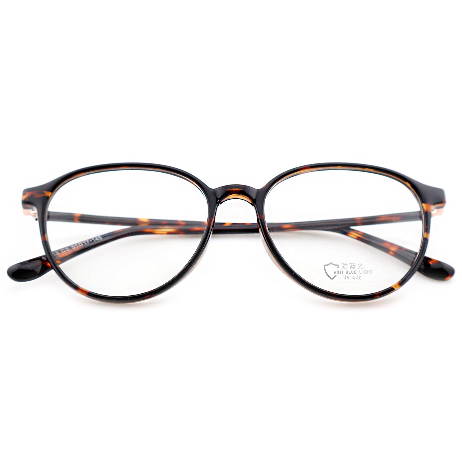 Minimalist Black Round Anti-Glare Eyewear
