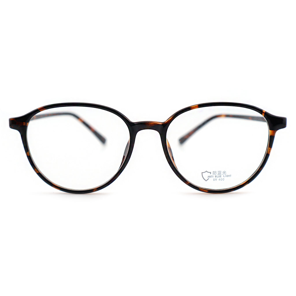 Minimalist Black Round Anti-Glare Eyewear