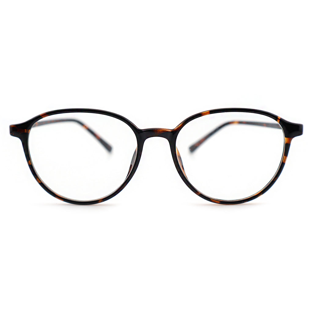 Unisex Round Large Frame Anti Blue Light Prescription Eyeglasses, Free Shipping on Orders Over $69