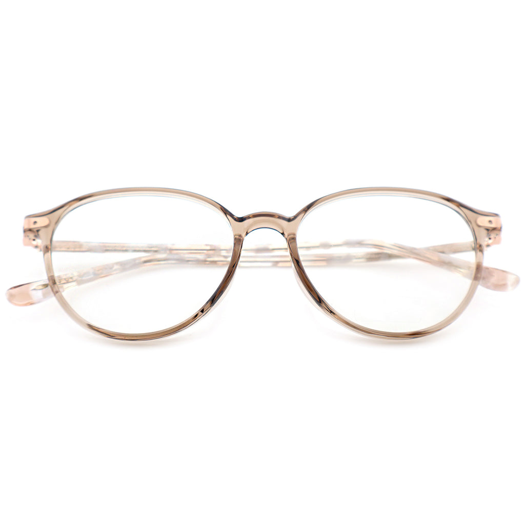 Unisex Round Large Frame Anti Blue Light Prescription Eyeglasses, Free Shipping on Orders Over $69