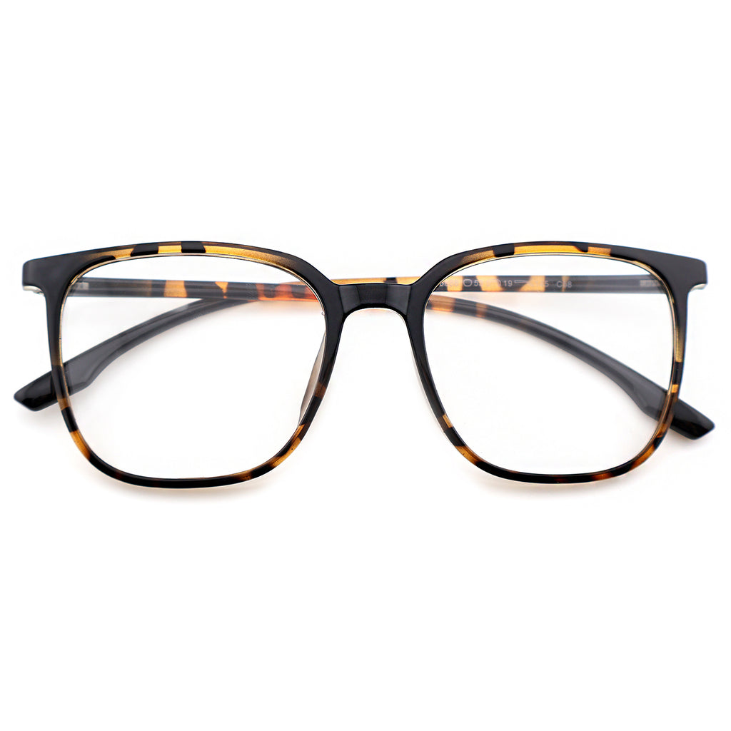 Unisex Square Frame Versatile Prescription Anti Blue Light Eyeglasses, Free Shipping on Orders Over $69