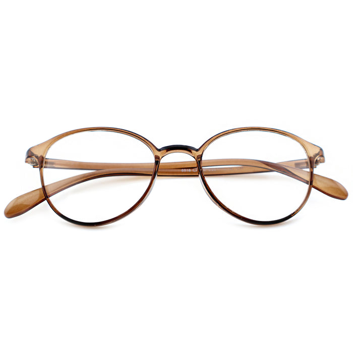 Unisex Small Round Frame Korean Style Anti Blue Light Prescription Eyeglasses, Free Shipping on Orders Over $69