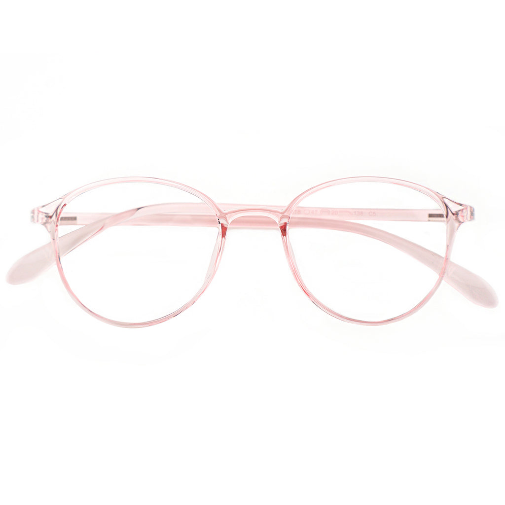 Unisex Small Round Frame Korean Style Anti Blue Light Prescription Eyeglasses, Free Shipping on Orders Over $69