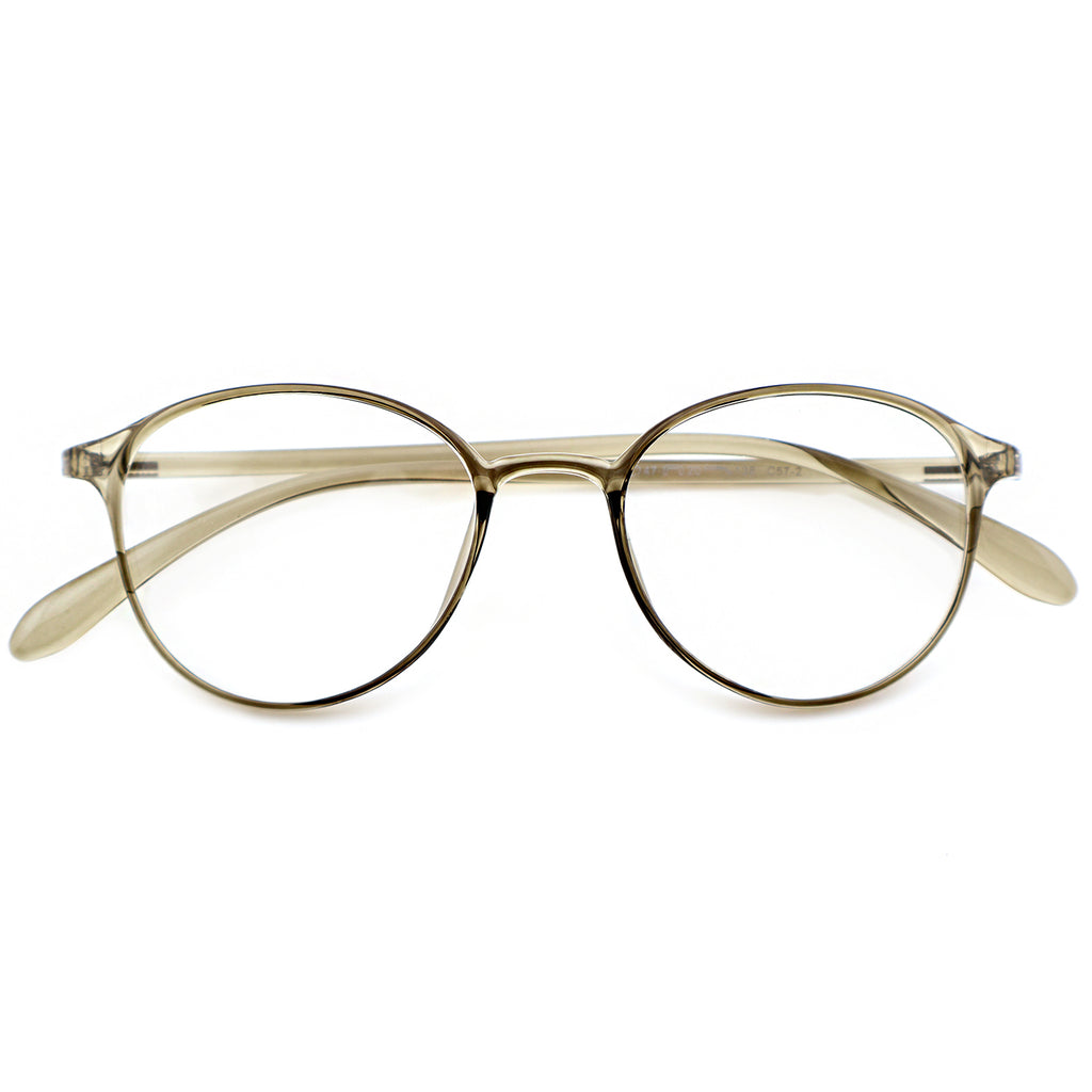 Unisex Small Round Frame Korean Style Anti Blue Light Prescription Eyeglasses, Free Shipping on Orders Over $69
