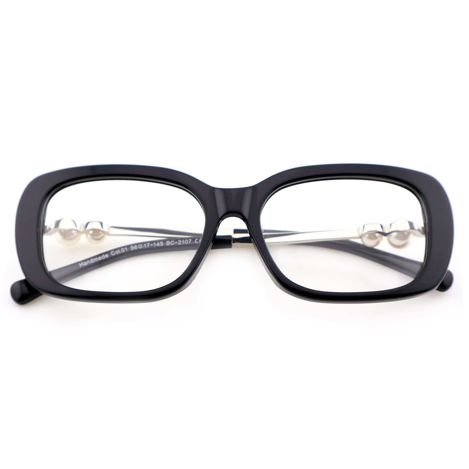 Handmade Retro Black Square Eyeglasses