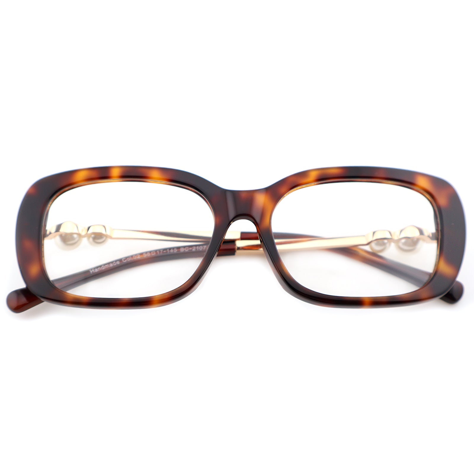 Handmade Retro Black Square Eyeglasses