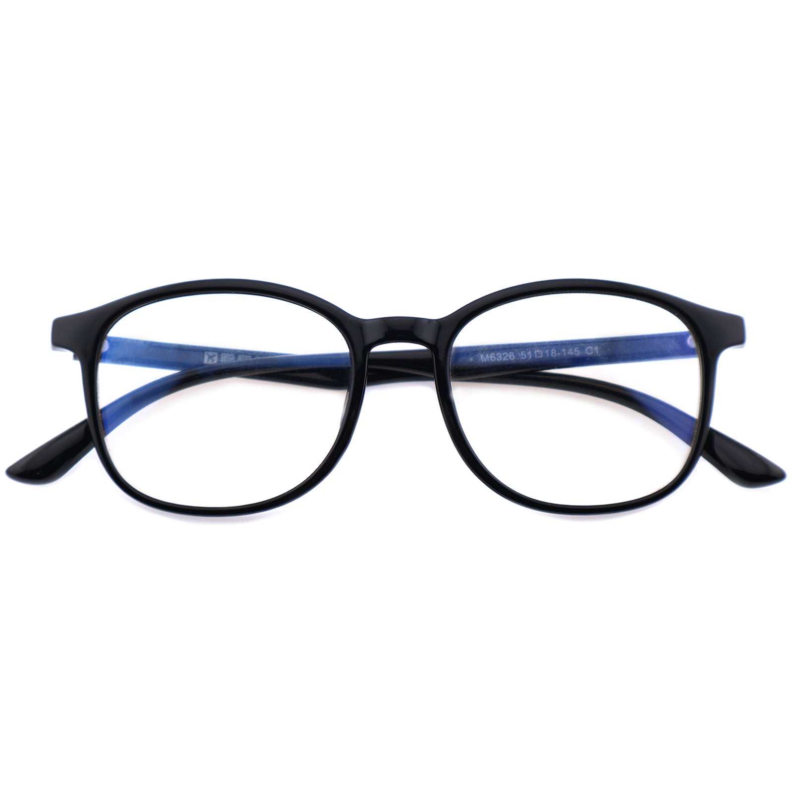 Unisex Retro Oval TR90 Flexible Prescription Eyewear