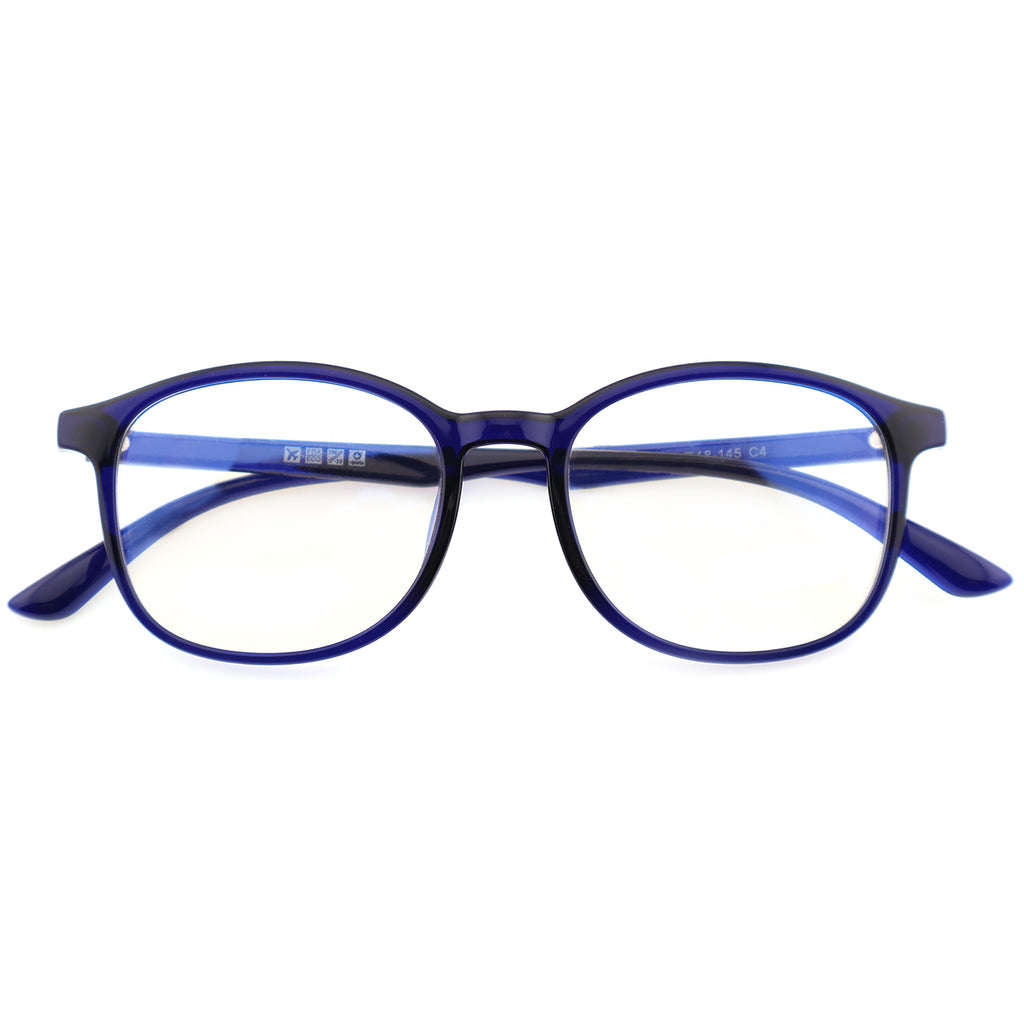 Wine Red Translucent TR90 Casual Daily Optical Glasses