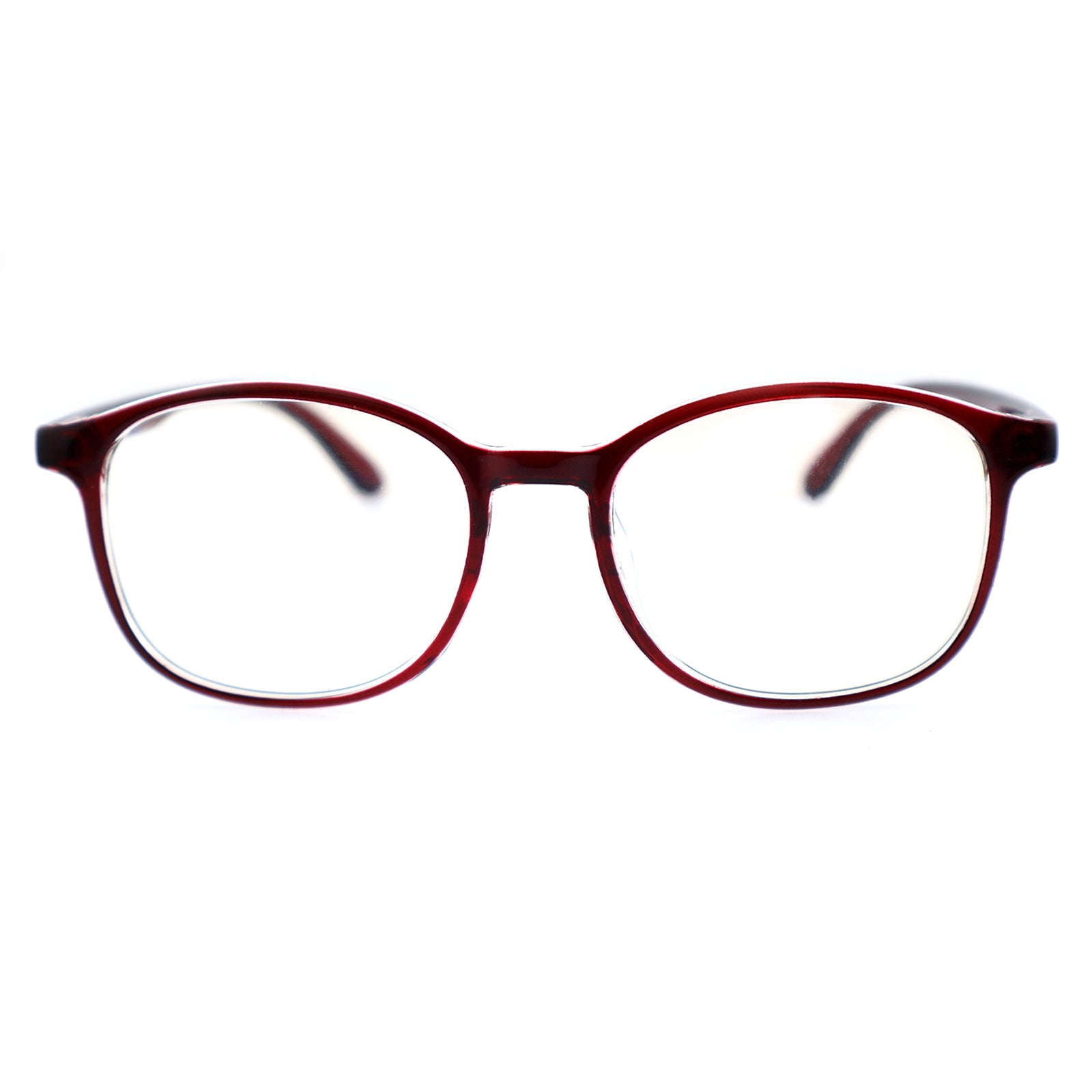 Wine Red Translucent TR90 Casual Daily Optical Glasses