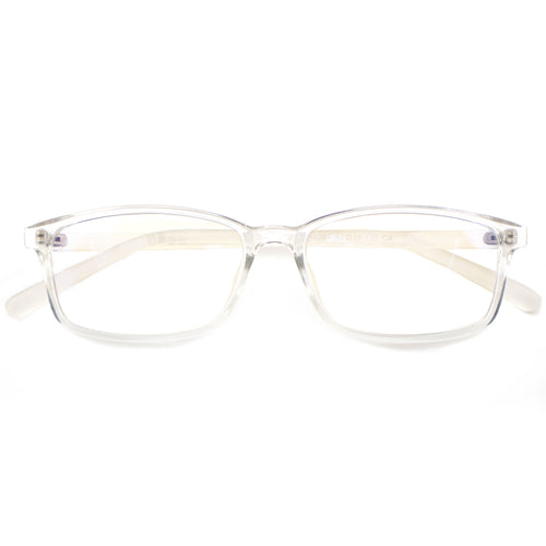 Black & White Two-Tone Memory TR90 Rectangle Eyeglasses