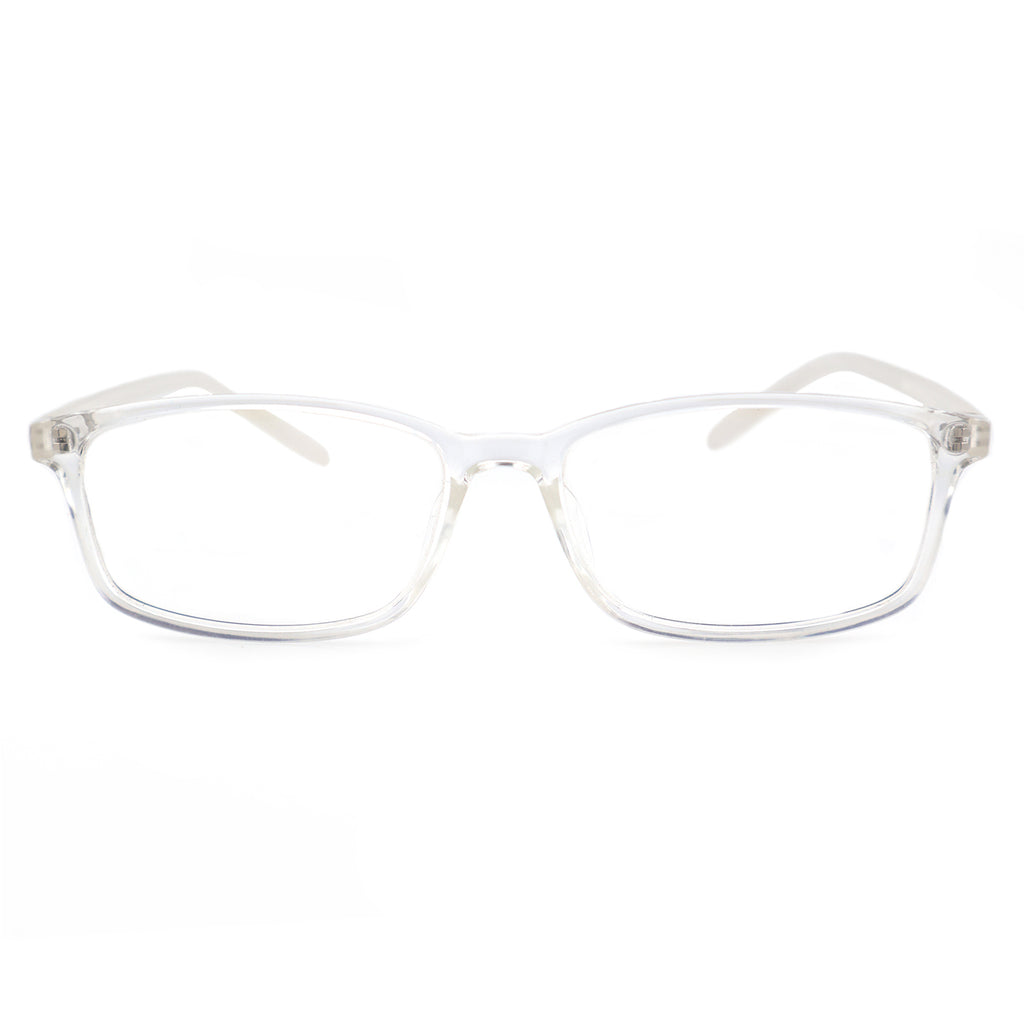 Black & White Two-Tone Memory TR90 Rectangle Eyeglasses