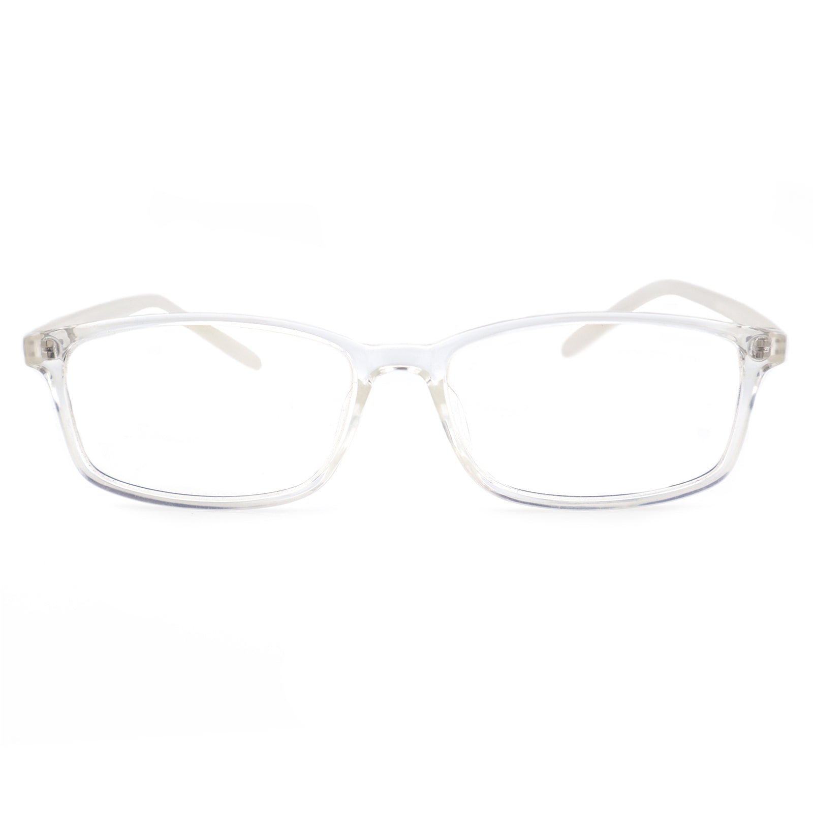 Black & White Two-Tone Memory TR90 Rectangle Eyeglasses