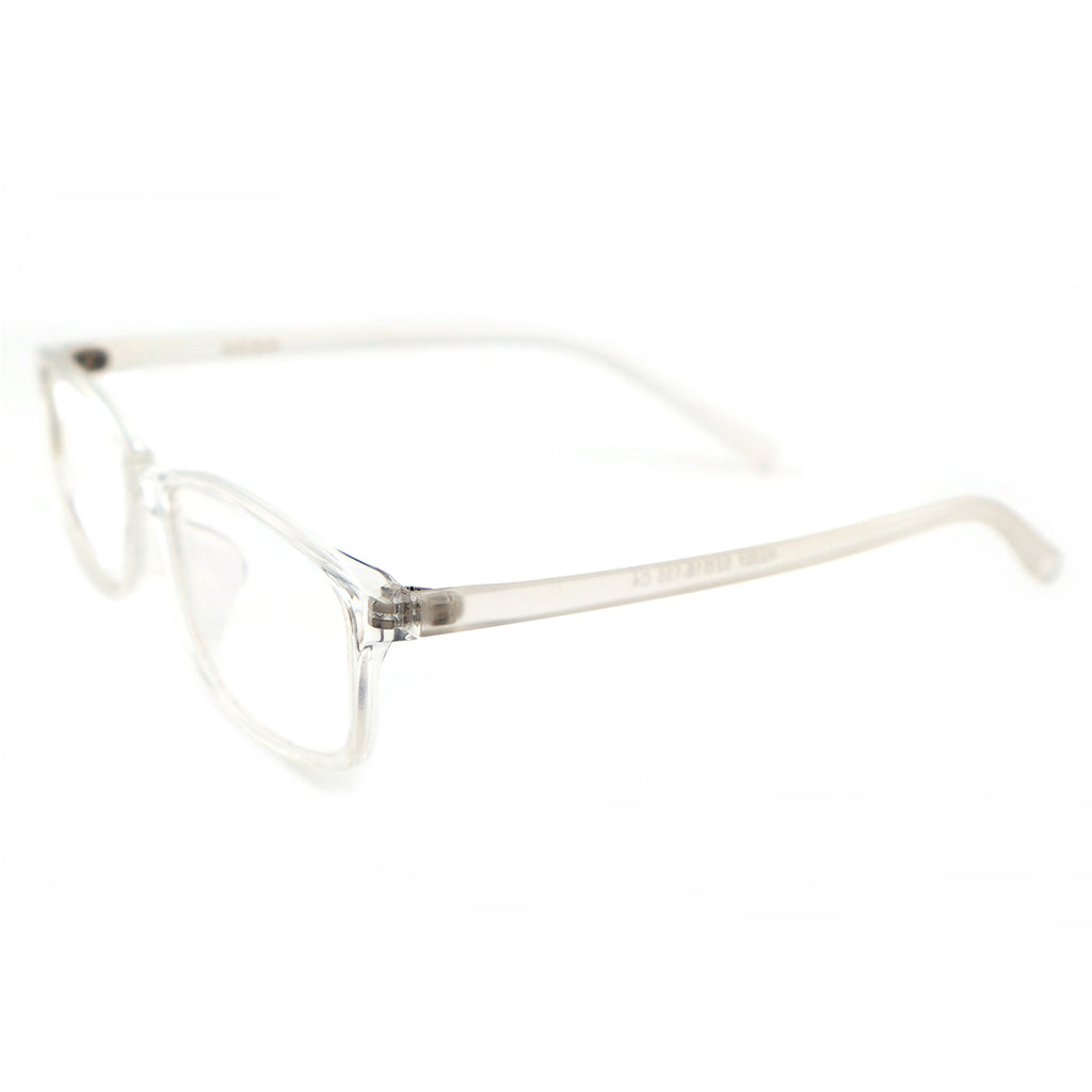 Black & White Two-Tone Memory TR90 Rectangle Eyeglasses