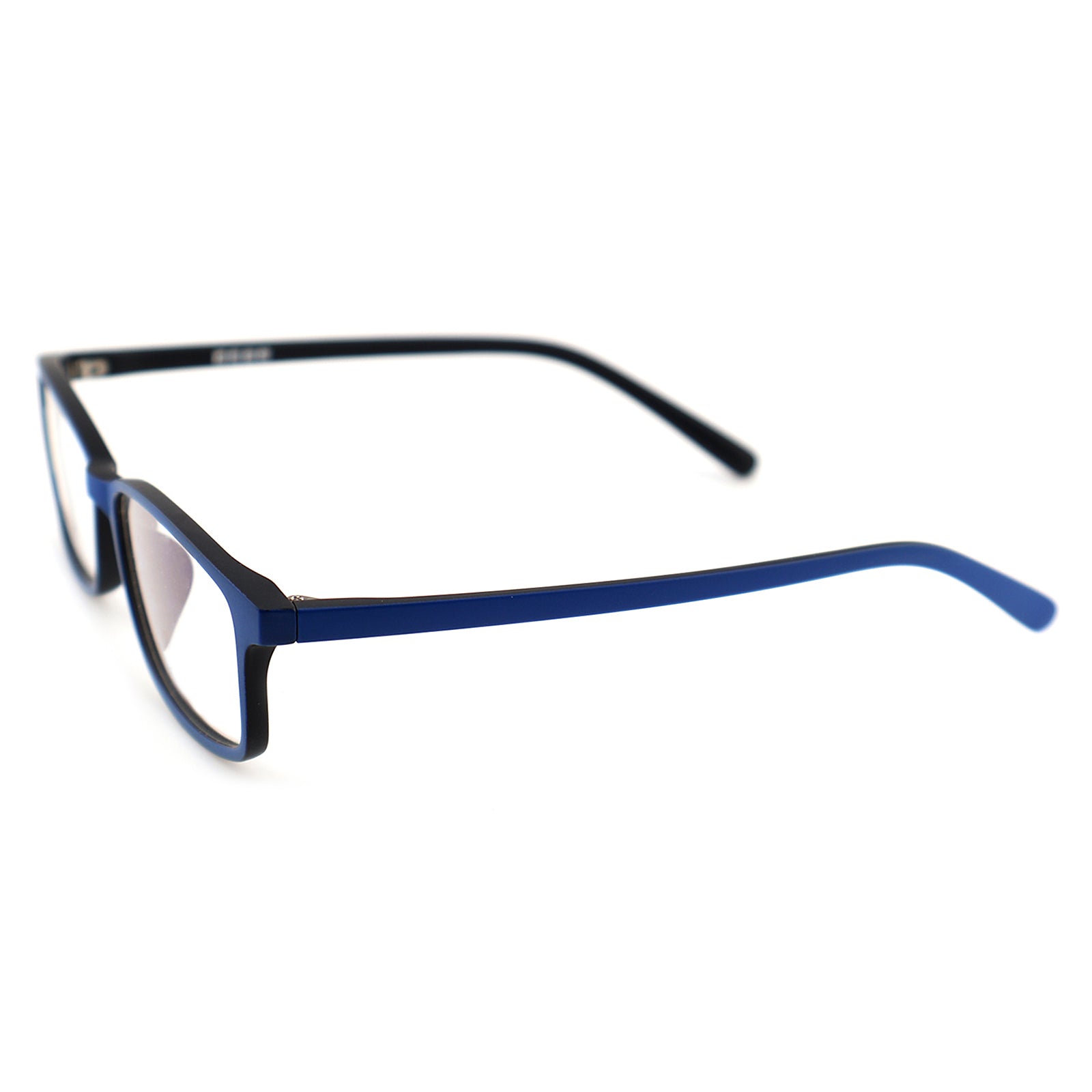 Black & White Two-Tone Memory TR90 Rectangle Eyeglasses