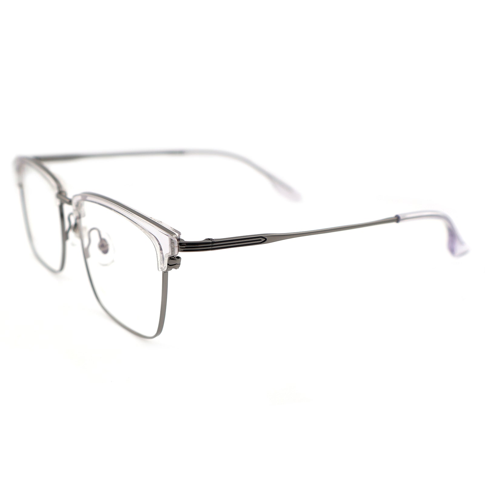 Lightweight Half Rim Clubmaster Prescription Glasses for Men