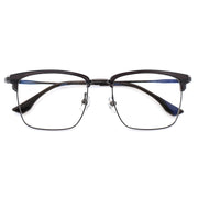 Lightweight Half Rim Clubmaster Prescription Glasses for Men