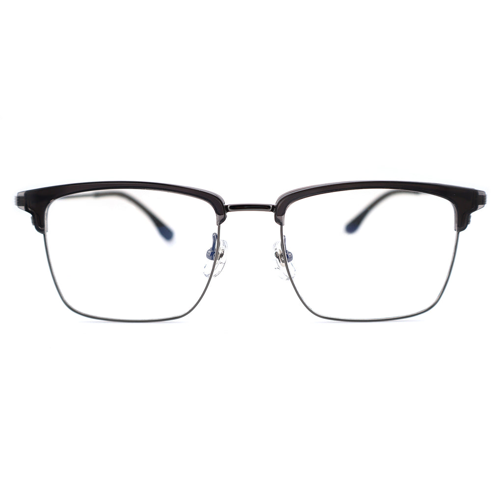 Lightweight Half Rim Clubmaster Prescription Glasses for Men