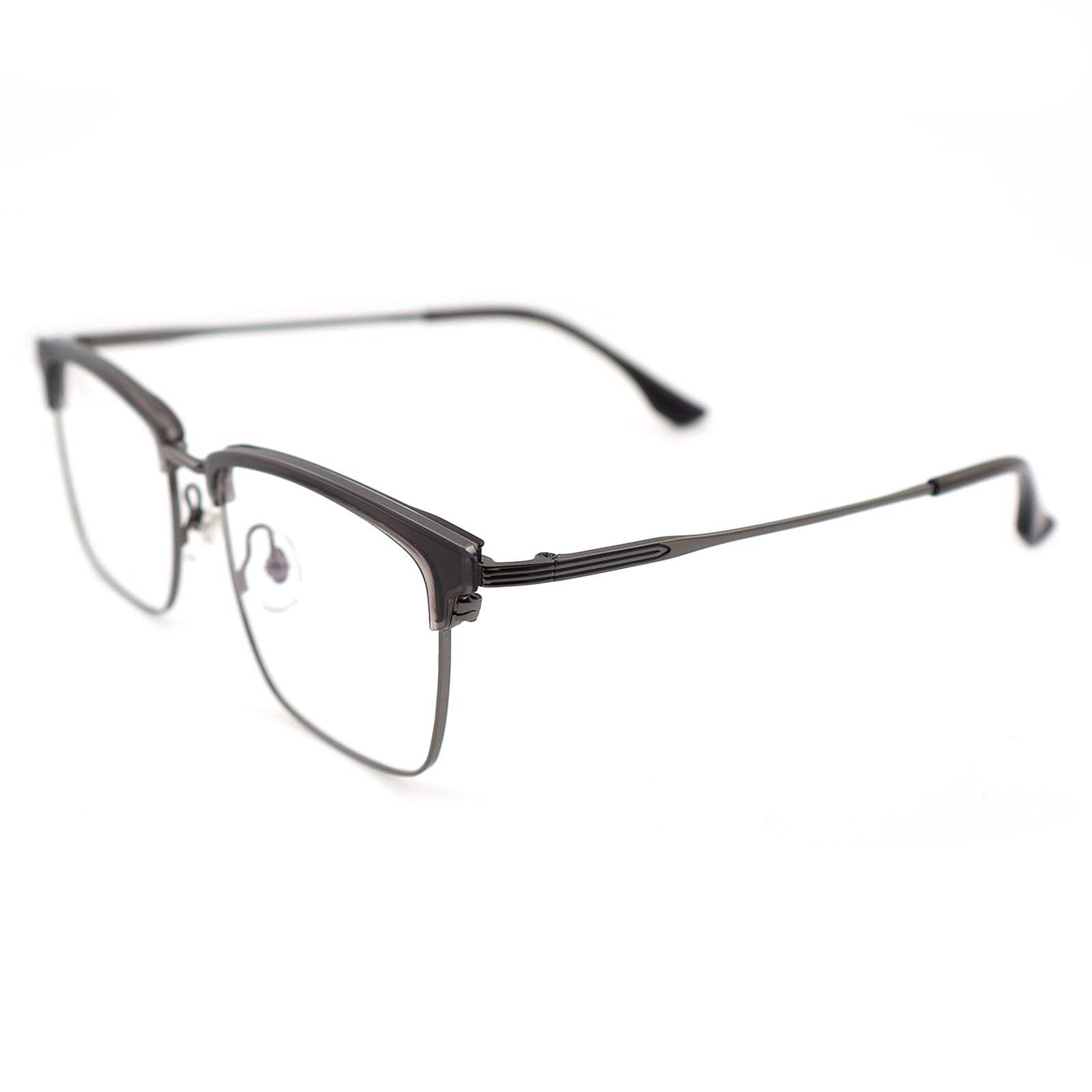 Lightweight Half Rim Clubmaster Prescription Glasses for Men